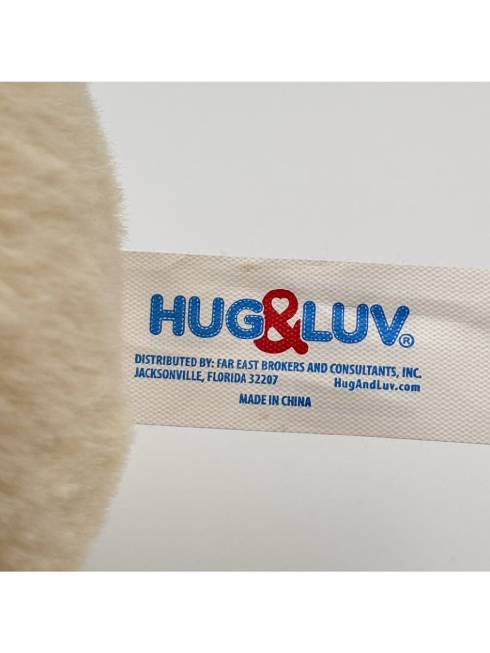 Hug & Luv Cream Tan Easter Bunny Rabbit Lop Ear Sitting Stuffed Animal Plush 9" - Picture 10 of 13